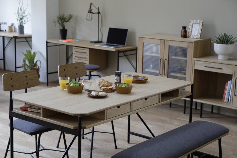 ワーキングダイニングテーブル W1400×D700×H700mm