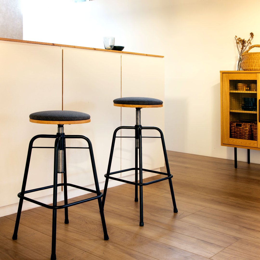 スツールLow W400×D400×H430~550mm