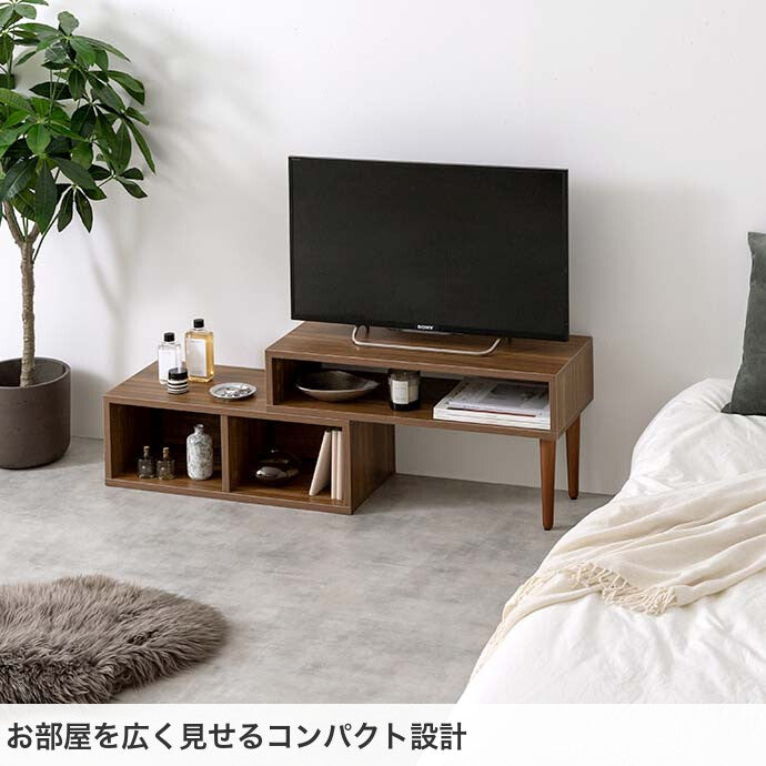 テレビ台 テレビステンド テレビボード TV台 ローボード テレビラック TVボード AVラック コーナー 伸縮型 伸長式 木目調 収納 オープン