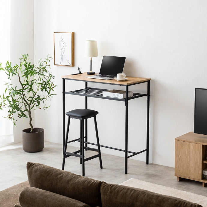 カウンターセット カウンターテーブル+スツール2脚 3点セット 幅90cm