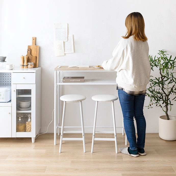 カウンターセット カウンターテーブル+スツール2脚 3点セット 幅90cm