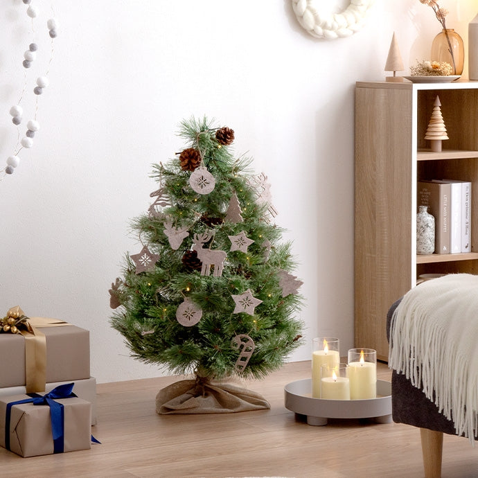 オーナメントセット 高さ150cm クリスマスツリー+オーナメント10種