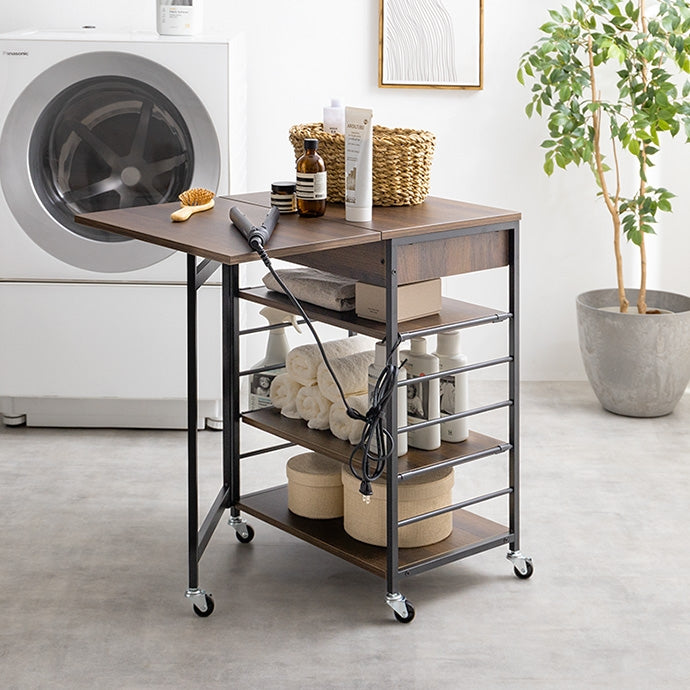 伸縮式キッチンワゴン 幅36~69cm