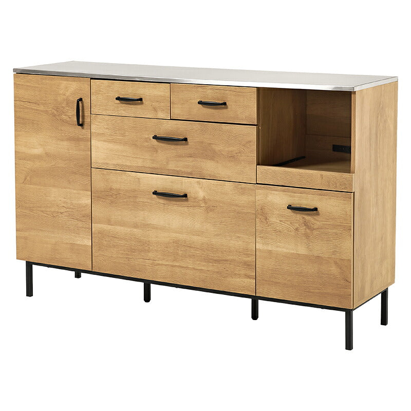 キッチンキャビネット カウンター キッチン収納 耐熱 耐久 ステンレス 天板 使用 容量収納 作業スペース 北欧