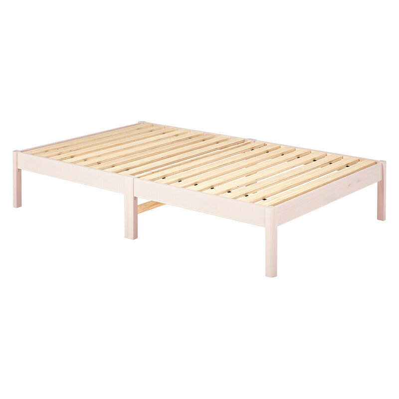 組立簡単 マットレス付セミダブルベッド ネジなし 工具 無い ポケットコイルマットレスセット 独立 バネ 体型