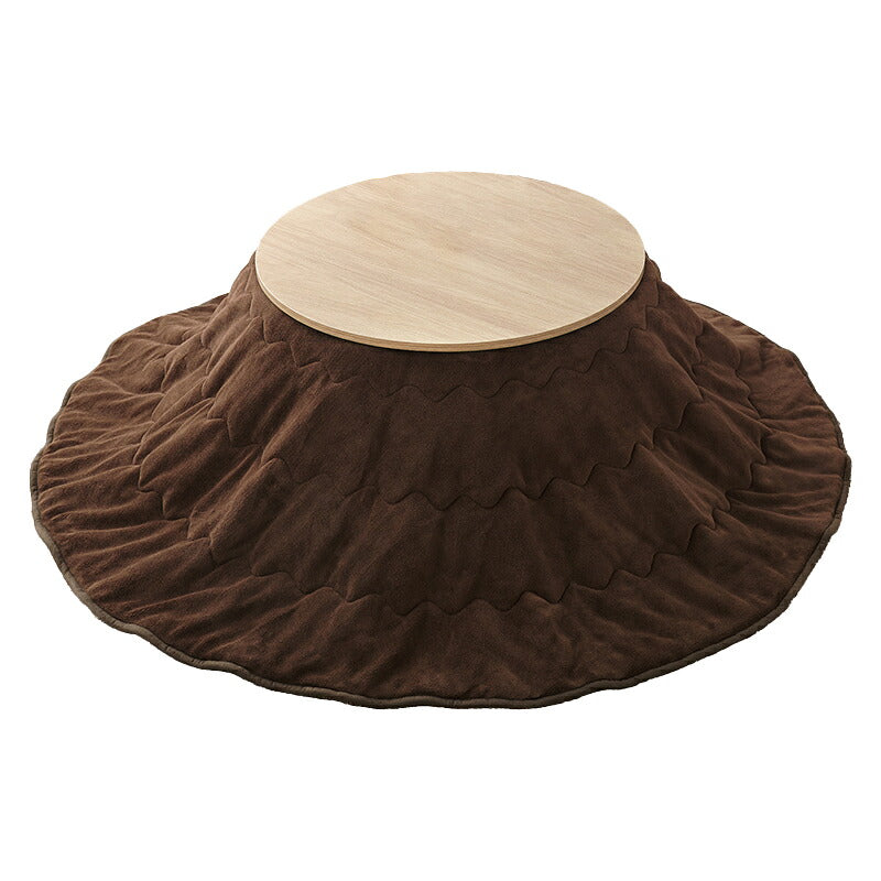 こたつ うす掛け布団 2点セット 楕円 丸型 おしゃれ コンパクト ワンルーム 丸形天板 ワン ルーム 丸形 天板