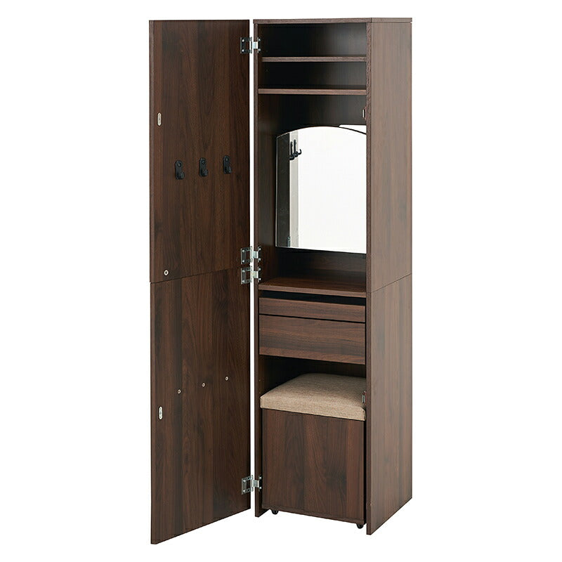 姿見ドレッサー ドレッサー 賢い スペース 設計 容量収納ドレッサー 姿見 スツール 容量 収納 おしゃれ 北欧