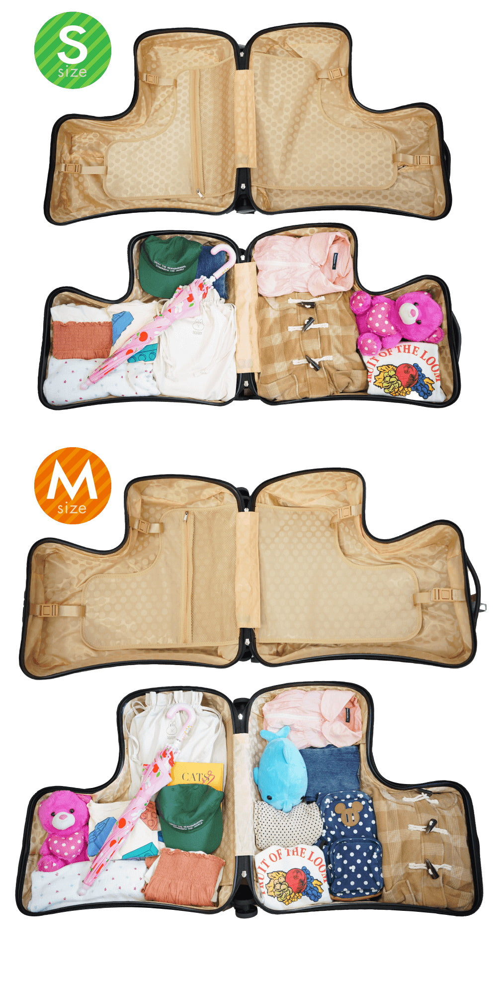 スーツケース 子供 用 乗れる 24インチ 21L オリジナルネームタグ付き Nippers