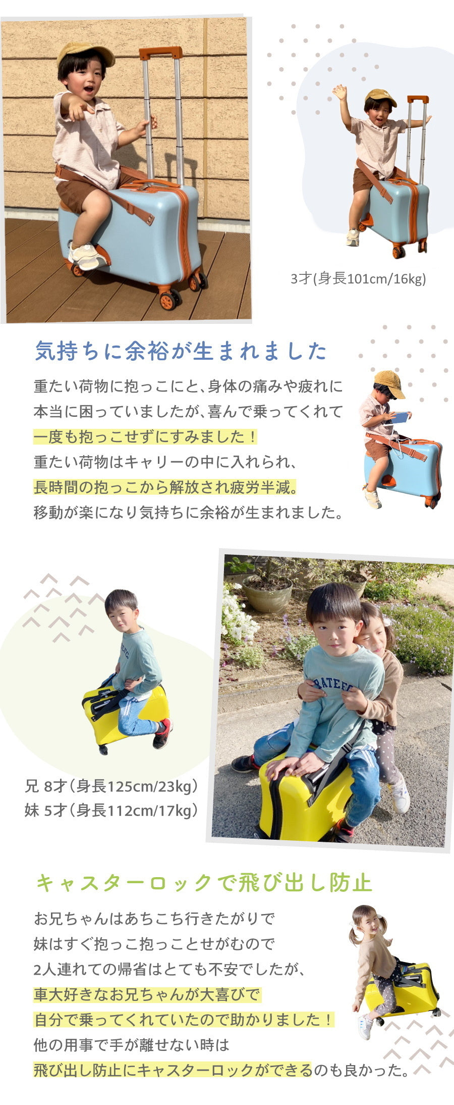 子供 用 スーツケース HAPIRIDE MINI ハピライドミニ