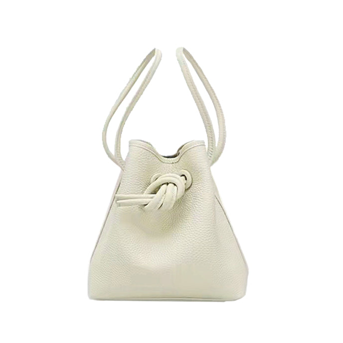 ドローストリング 巾着 バッグ 牛革 2way allecore