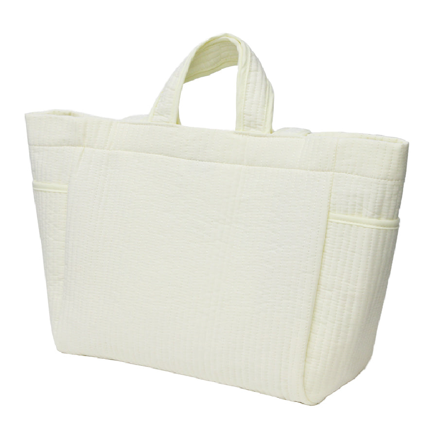 allecore アレコレ マザーズヌビバッグ 二重ハンドル サイドポケット 底板つき 軽量