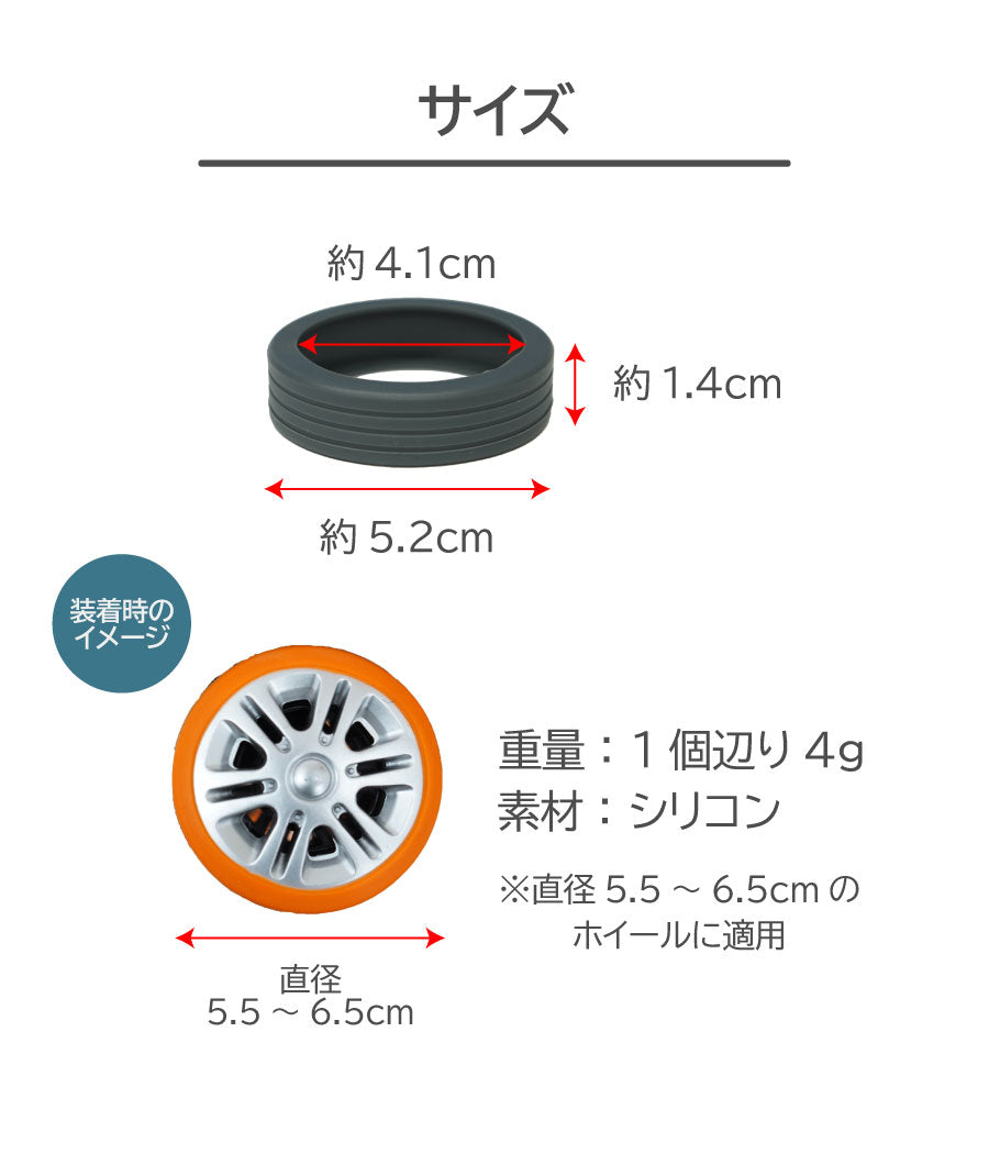 スーツケース キャリーケース キャスターカバー