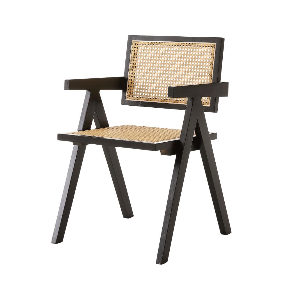 ダイニングチェア ラタンチェア 椅子 チェア 籐編み ひじ掛け 韓国 木製