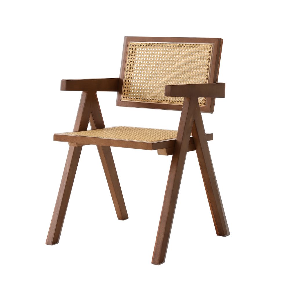 ダイニングチェア ラタンチェア 椅子 チェア 籐編み ひじ掛け 韓国 木製