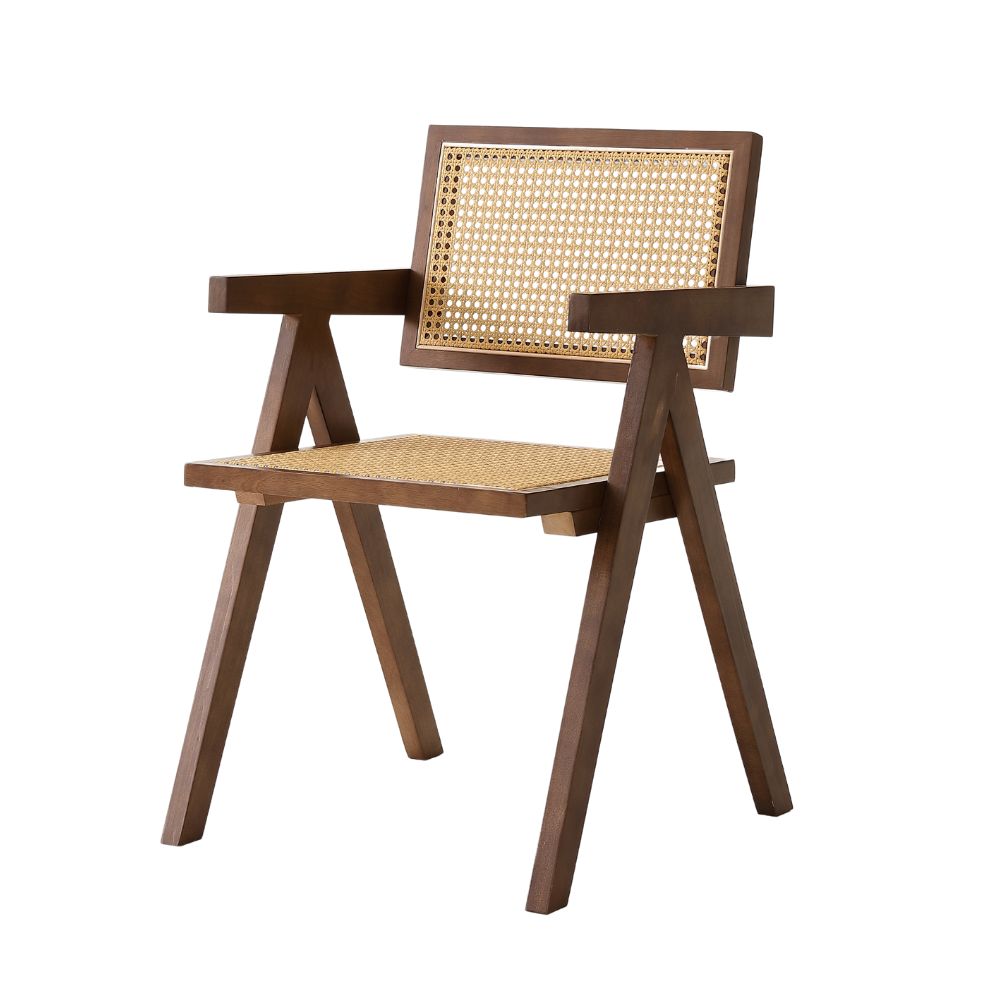 ダイニングチェア ラタンチェア 椅子 チェア 籐編み ひじ掛け 韓国 木製