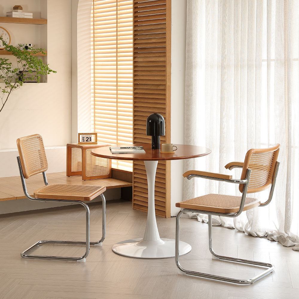 ダイニングチェア ラタンチェア 椅子 チェア 籐編み ひじ掛け 韓国