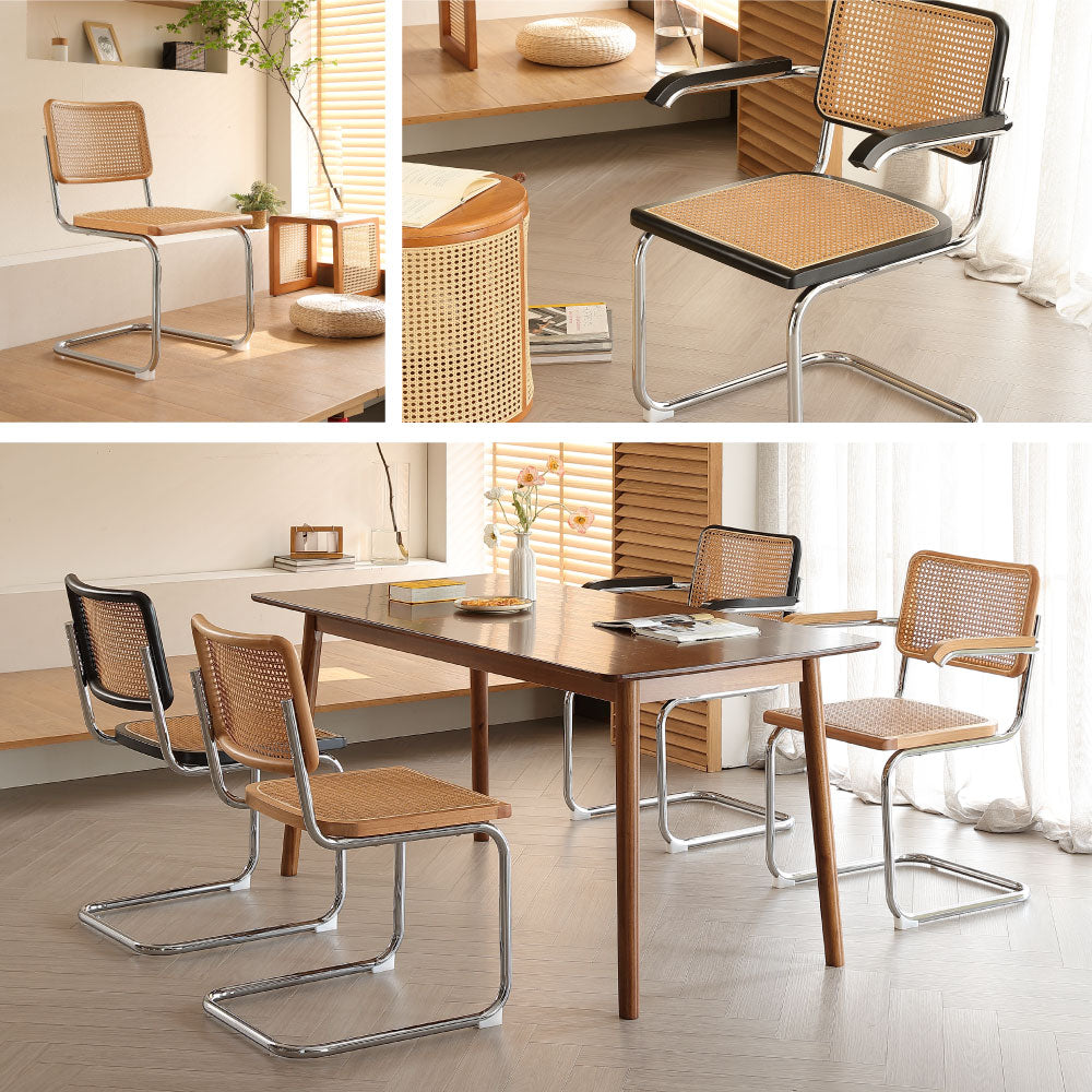 ダイニングチェア ラタンチェア 椅子 チェア 籐編み ひじ掛け 韓国