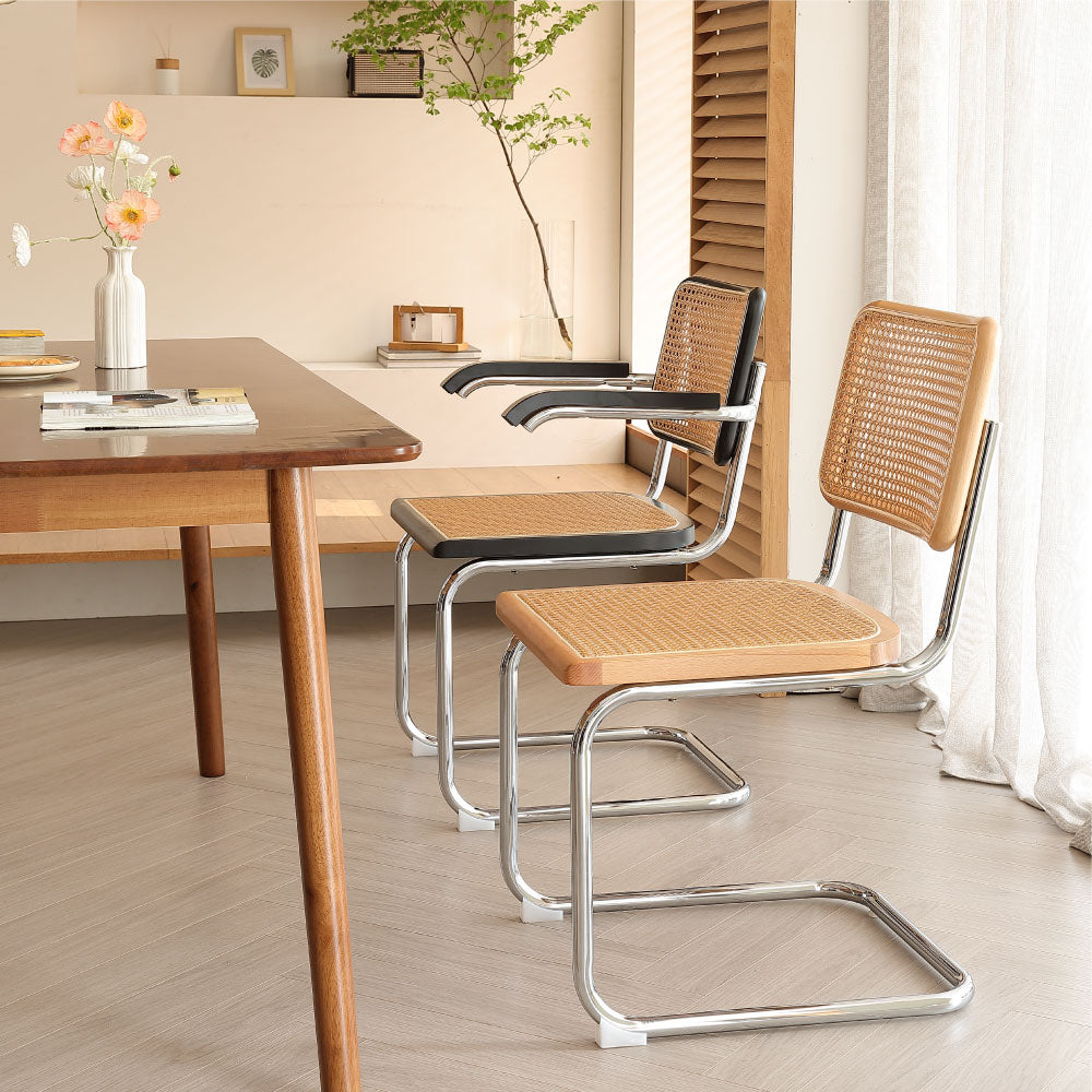 ダイニングチェア ラタンチェア 椅子 チェア 籐編み ひじ掛け 韓国