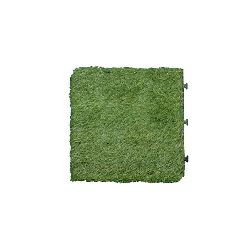 人工芝 10枚セット 30×30cm 10枚組 パネル ベランダ グリーン