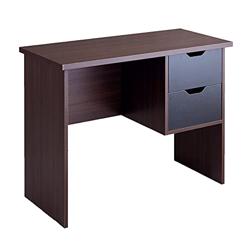 デスク パソコンデスク 机 オフィスデスク ワークデスク テレワークデスク ブラウン/ブラック