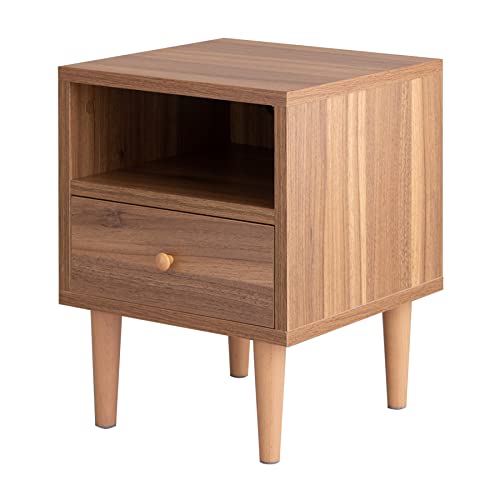 サイドキャビネット サイドチェスト サイドテーブル ナイトテーブル ブラウン