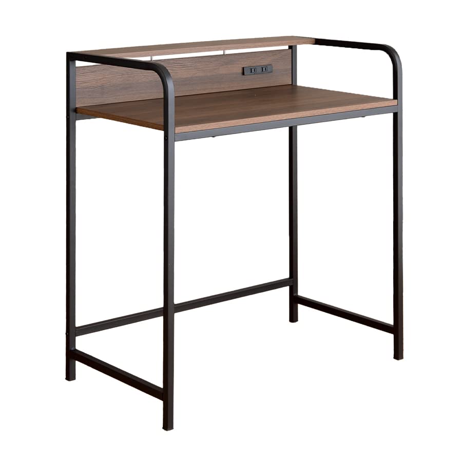 デスク パソコンデスク 棚付きデスク 机 作業机 ワークデスク 学習机 ブラウン