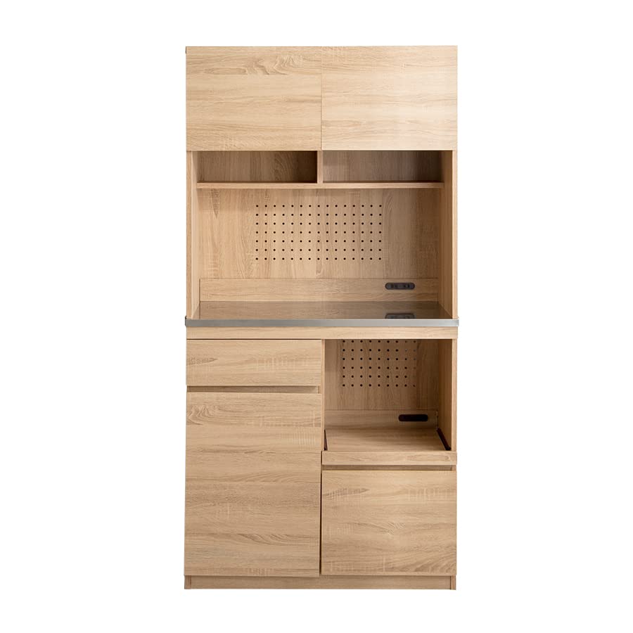 食器棚 カップボード レンジ台 レンジボード キッチン収納 収納 ナチュラル