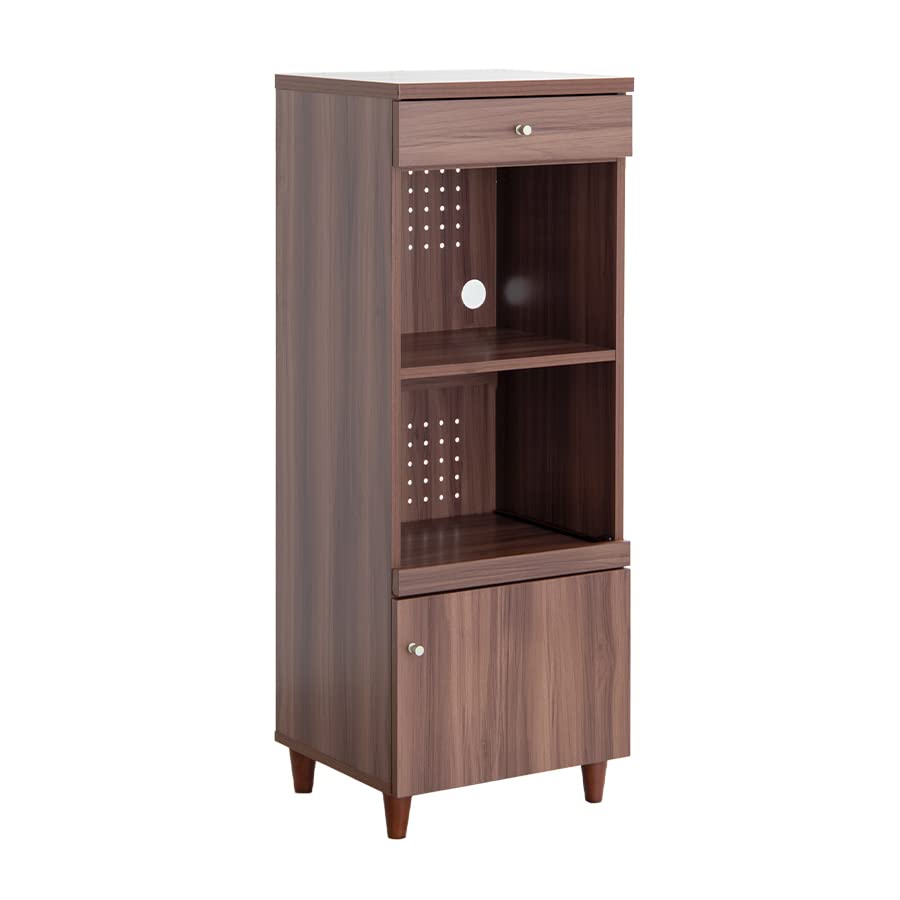 レンジ台 スリムレンジ台 スリムラック キッチンラック ブラウン