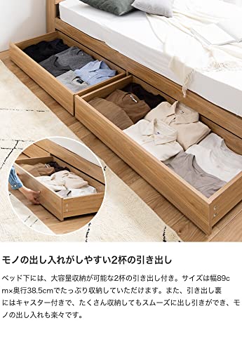 ベッド シングルベッド シングル ベッドフレーム ブラック【超高密度ポケットコイルマットレス付】