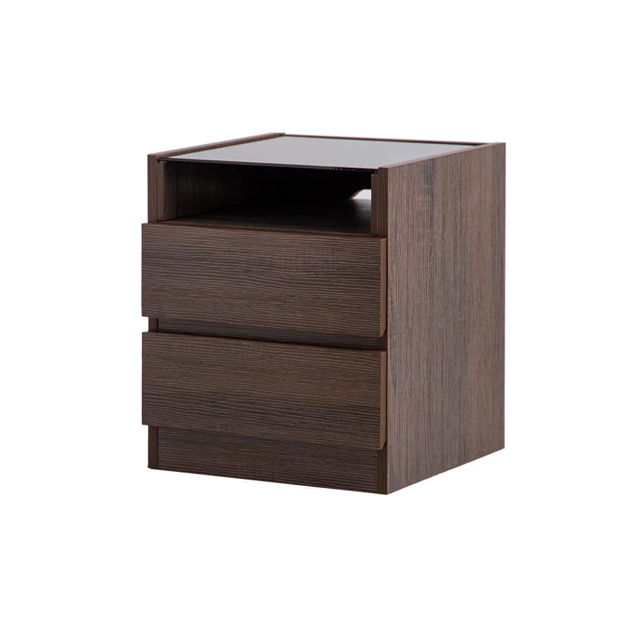 ナイトテーブル サイドチェスト サイドテーブル ブラウン