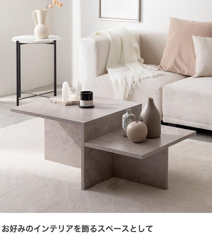 テーブル センターテーブル ローテーブル グレージュ