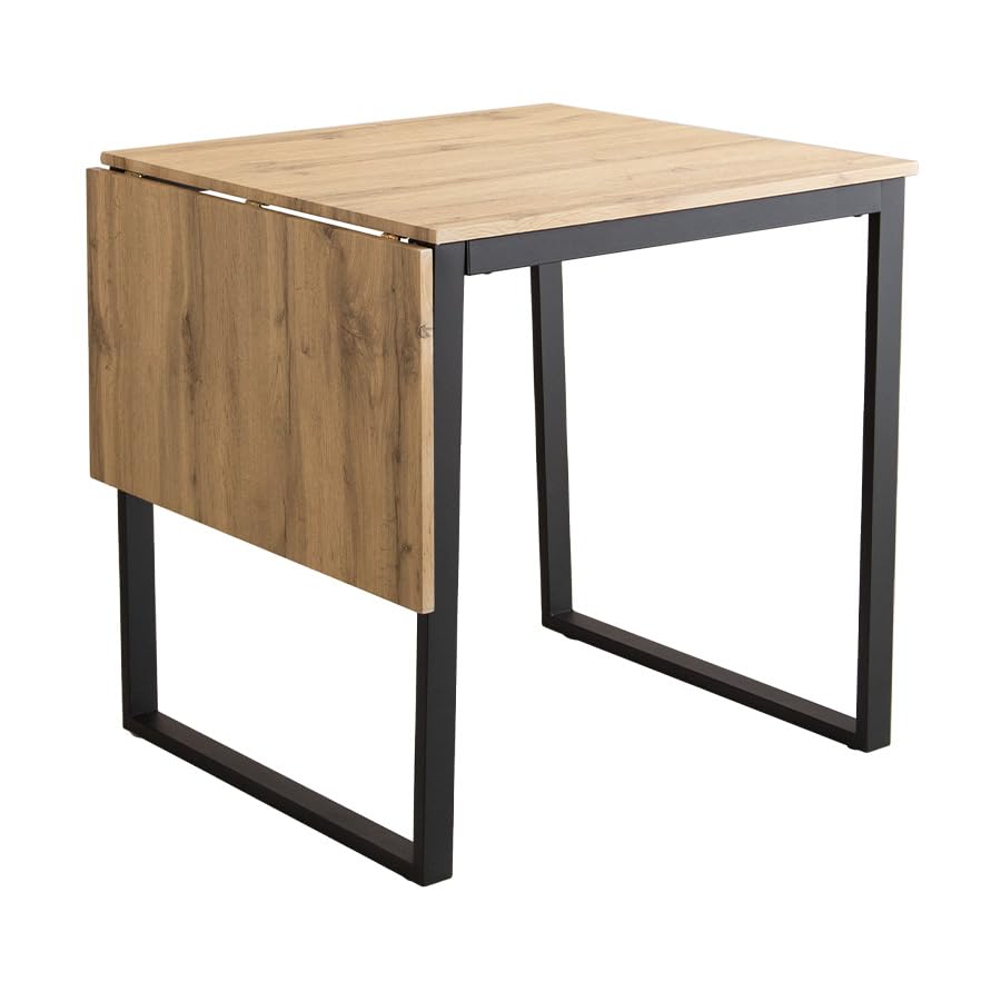 ダイニングテーブル 伸縮式 テーブル バタフライ 天板拡張 ブラウン