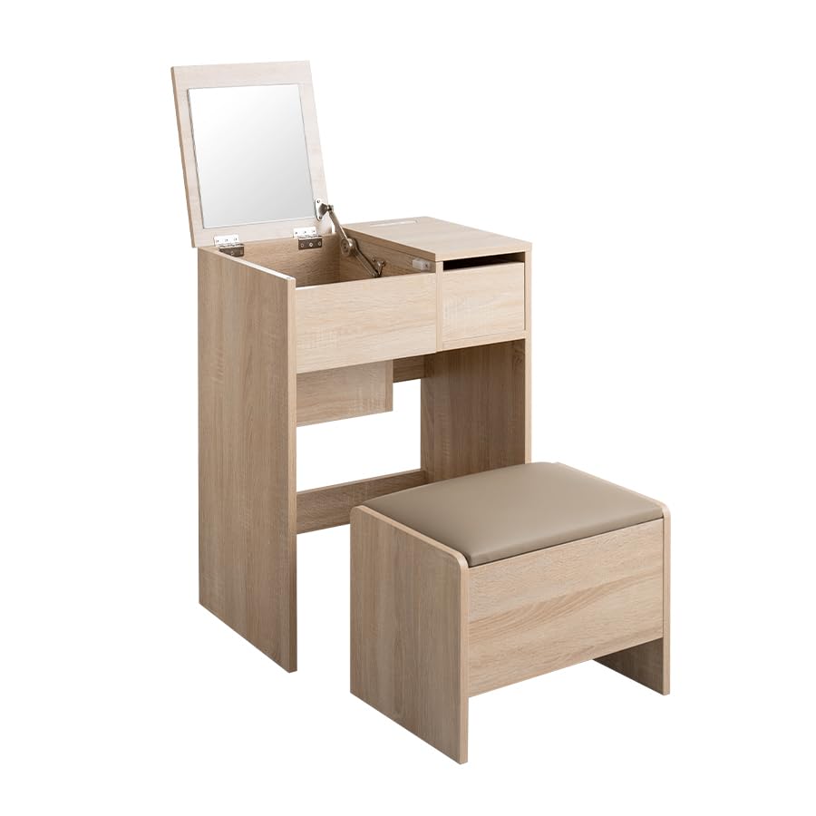 ドレッサー 化粧台 鏡台 デスク コンパクト ミニ 小さめ ナチュラル