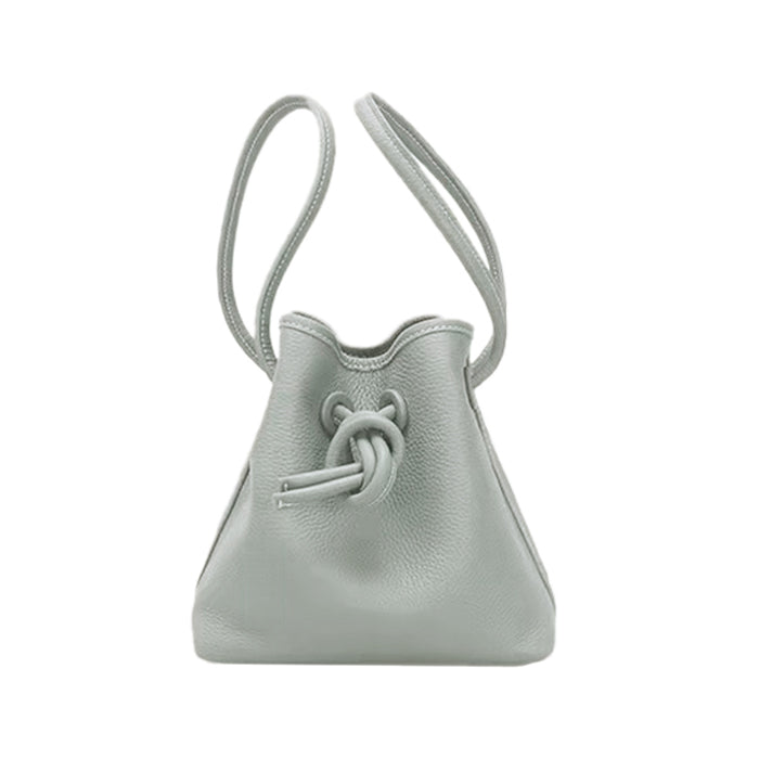 ドローストリング 巾着 バッグ 牛革 2way allecore