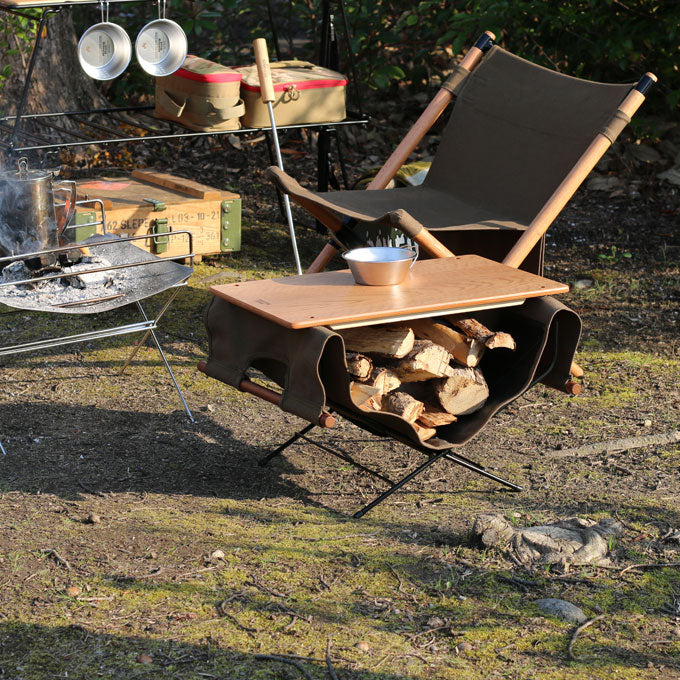 アウトドアテーブル 焚火テーブル 幅500mm×奥行380mm×高さ330mm