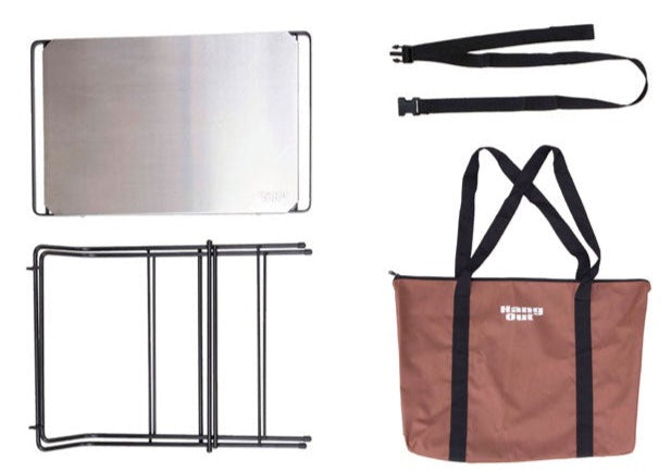 アウトドアテーブル 焚火テーブル 幅500mm×奥行380mm×高さ330mm