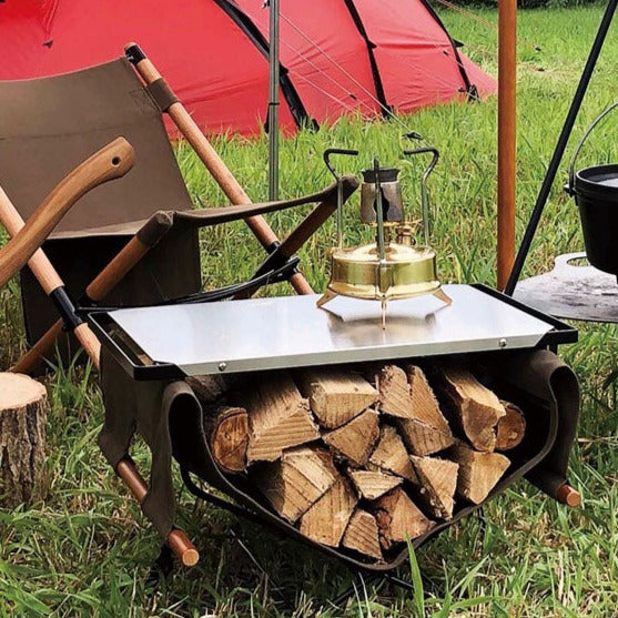 アウトドアテーブル 焚火テーブル 幅500mm×奥行380mm×高さ330mm