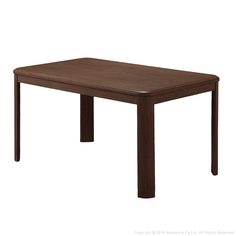 パワフルヒーター高さ調節機能付きダイニングこたつ 135x80cm 本体のみ 長方形 ダイニングテーブル ハイタイプ 継ぎ脚 ナチュラル ブラウン