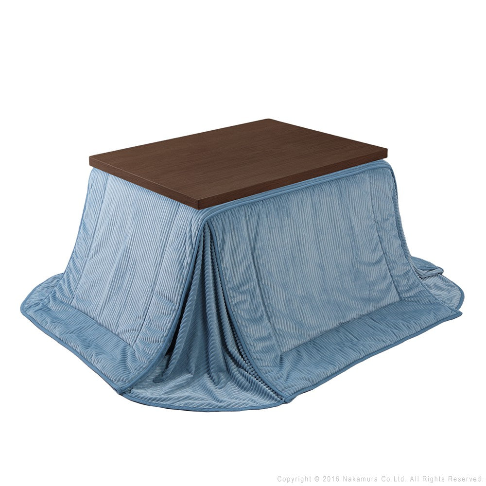 パワフルヒーター 6段階に高さ調節できるダイニングこたつ 105x80cm+専用省スペース布団 2点セット 長方形 コタツ ダイニングテーブル 掛け布団