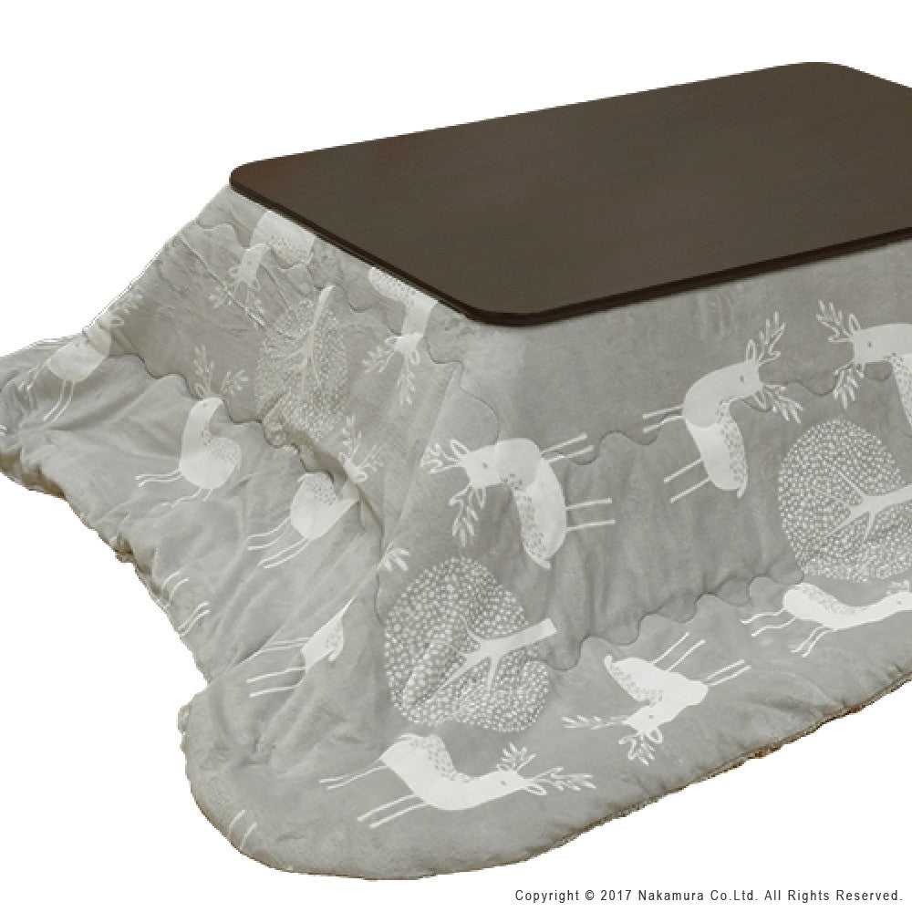 フラットヒーター折れ脚こたつ 105x75cm 保温綿入こたつ布団付き 2点セット 折りたたみ 長方形 テーブル 掛け布団付き コーデュロイ