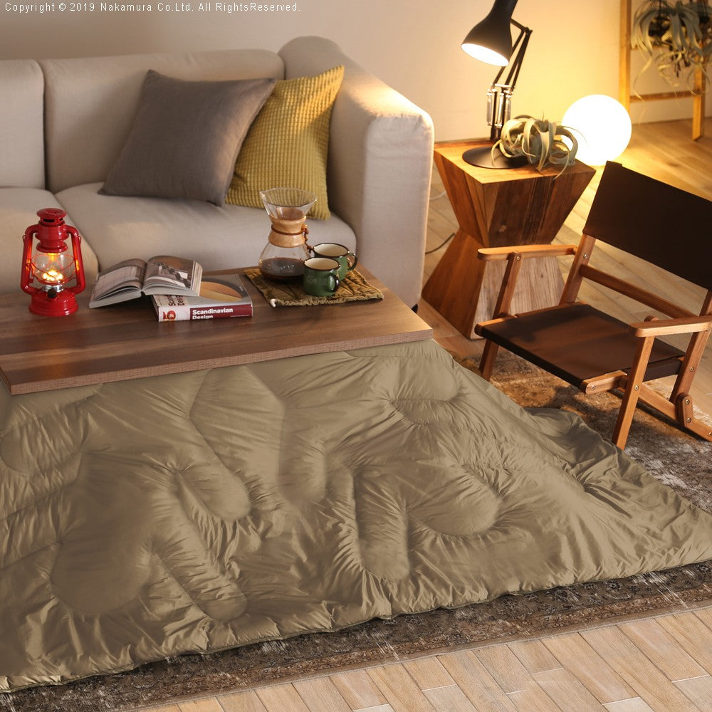 こたつ テーブル おしゃれ 古材風アイアンこたつテーブル スクエア80x80cm ペットの毛や汚れに強いこたつ布団 2点セット テレワーク 暖房