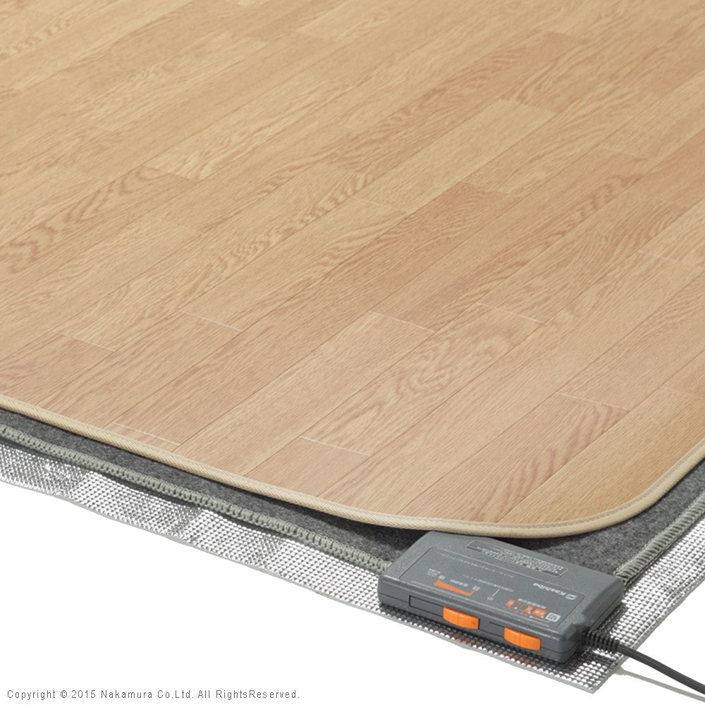 ホットカーペット カバー 木目調ホットカーペットカバー 2畳用 200x198 ホットカーペット本体 2点セット 防水