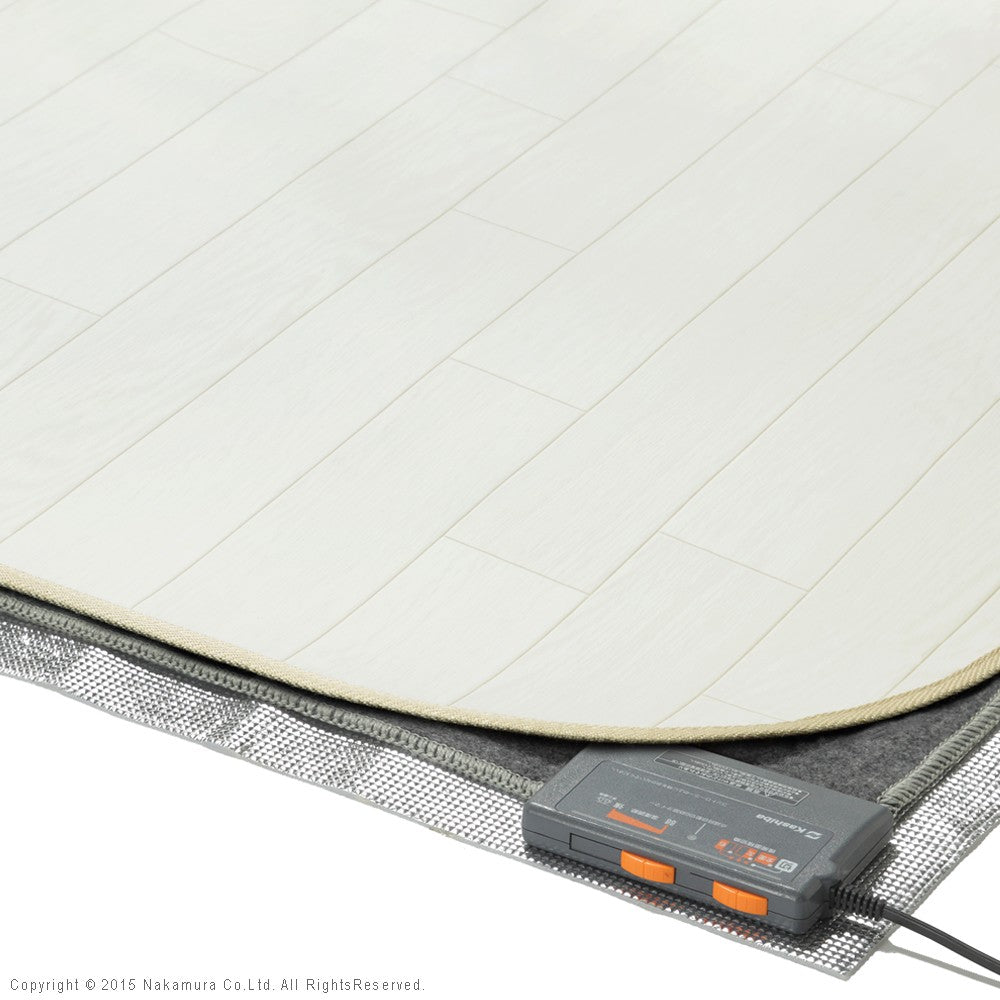 ホットカーペット カバー 木目調ホットカーペットカバー 1.5畳用 198x140 ホットカーペット本体 2点セット 防水