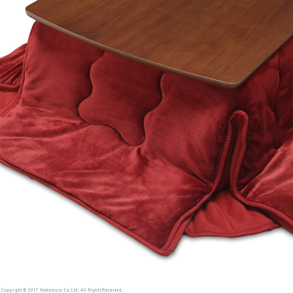 こたつ 正方形 北欧デザインこたつテーブル 75x75cm +はっ水リバーシブル省スペースこたつ布団 2点セット あったか シンプル テレワーク リモート 在宅