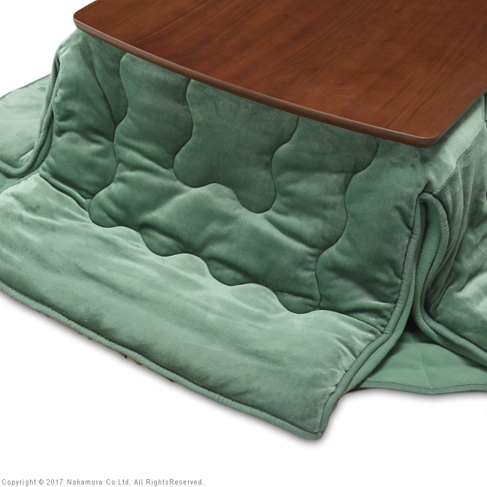 こたつ 正方形 北欧デザインこたつテーブル 75x75cm +はっ水リバーシブル省スペースこたつ布団 2点セット あったか シンプル テレワーク リモート 在宅