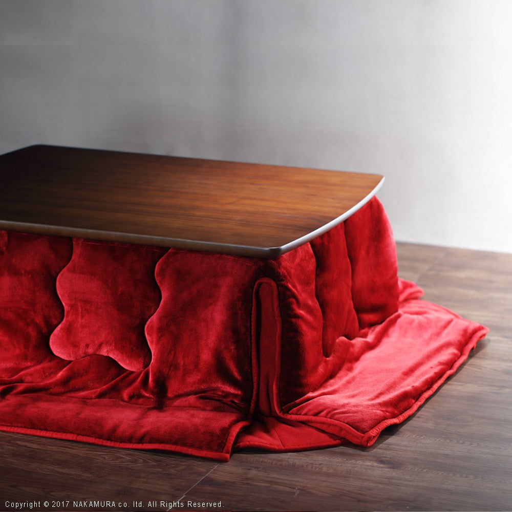 こたつ 長方形 北欧デザインこたつテーブル 105x75cm +はっ水リバーシブル省スペースこたつ布団 2点セット あったか シンプル テレワーク