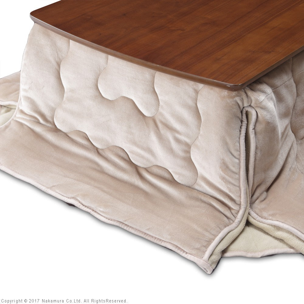 こたつ 長方形 北欧デザインこたつテーブル 105x75cm +はっ水リバーシブル省スペースこたつ布団 2点セット あったか シンプル テレワーク