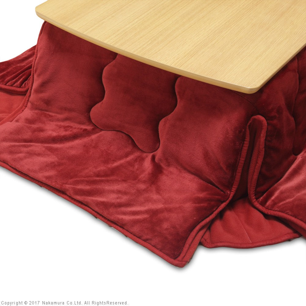 こたつ 長方形 北欧デザインこたつテーブル 120x75cm +はっ水リバーシブル省スペースこたつ布団 2点セット あったか シンプル テレワーク