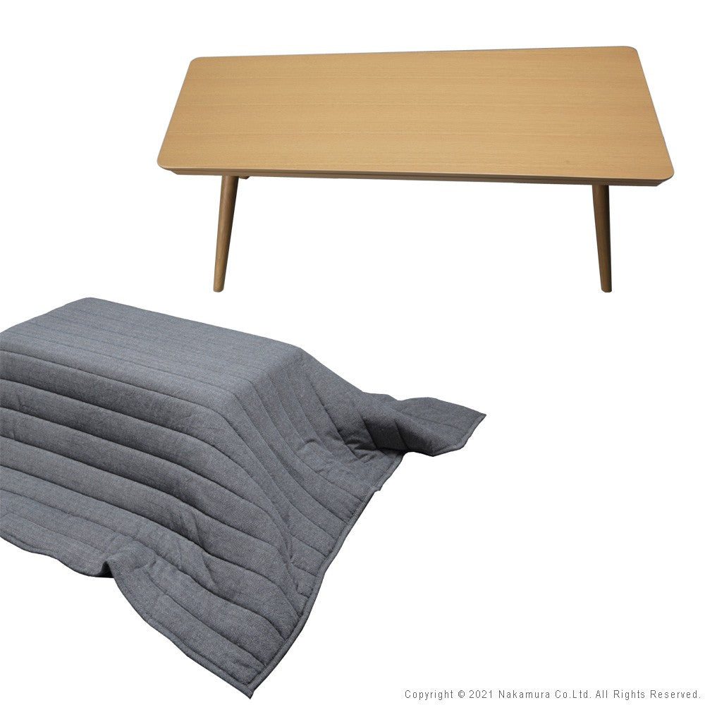こたつ 折りたたみ 北欧 フラットヒーター デザイン折れ脚こたつ ヘリンボーン織り掛布団 2点セット テレワーク リモートワーク 在宅ワーク