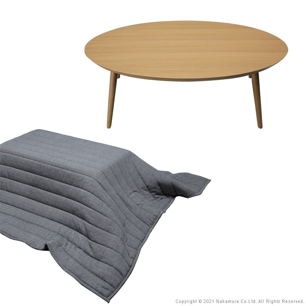 こたつ 折りたたみ 北欧 フラットヒーター デザイン折れ脚こたつ ヘリンボーン織り掛布団 2点セット テレワーク リモートワーク 在宅ワーク